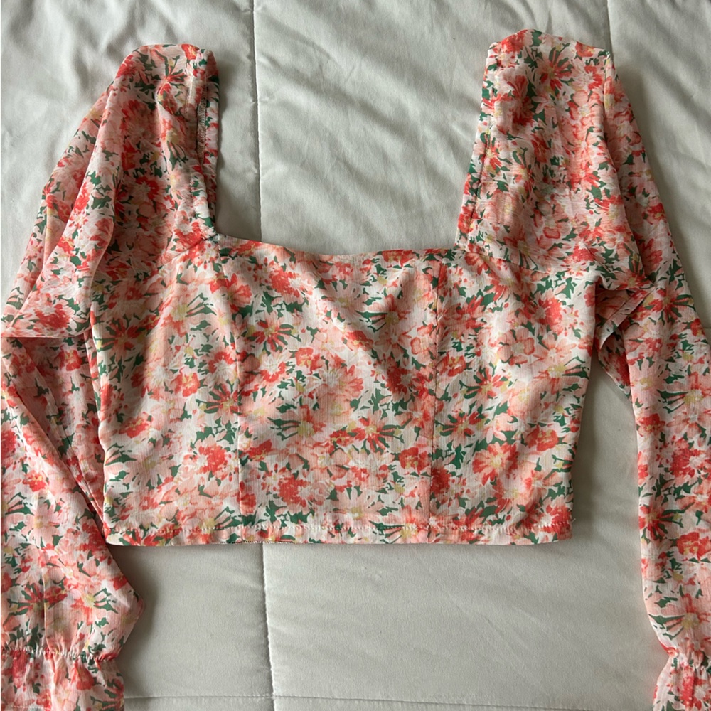 Floral crop top